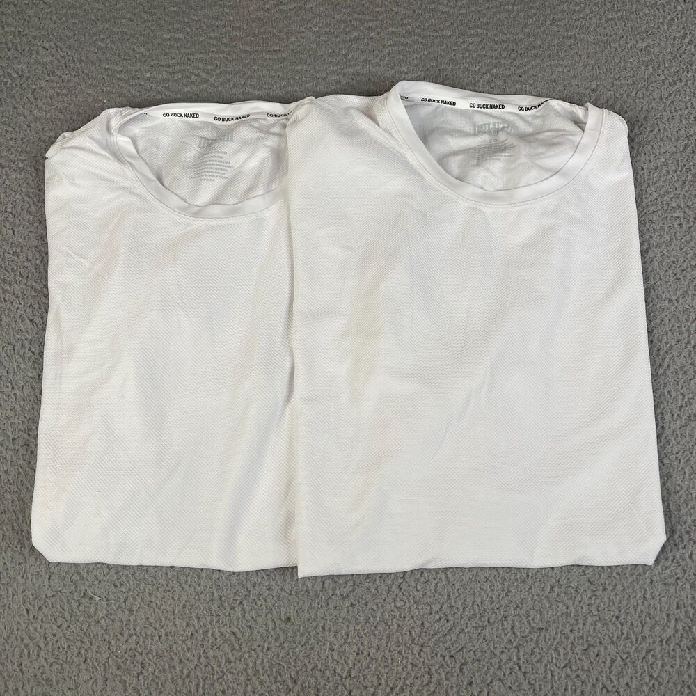 Lot of 2 Duluth Trading Co Performance T Shirt Men XXL Go Buck Naked  Undershirt